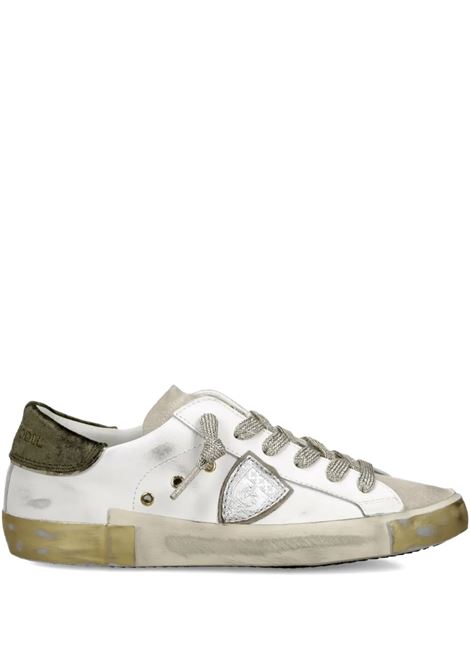 Sneaker Prsx in Bianco, Oro e Marrone PHILIPPE MODEL | PRLDXE07